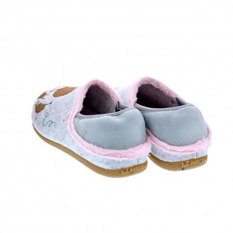 Pantuflas Potatoes zapatos Mujer modelo Berwan Gris 