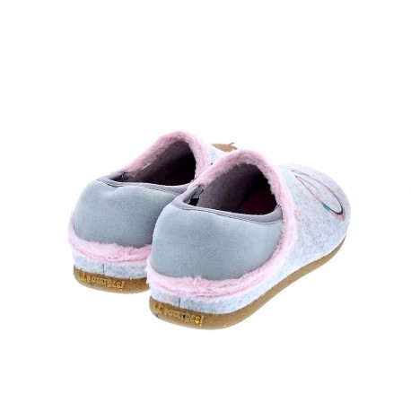Pantuflas Potatoes zapatos Mujer modelo Berwan Gris 