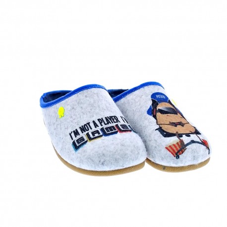 Pantuflas Potatoes zapatos Niño modelo Glanegg Gris 