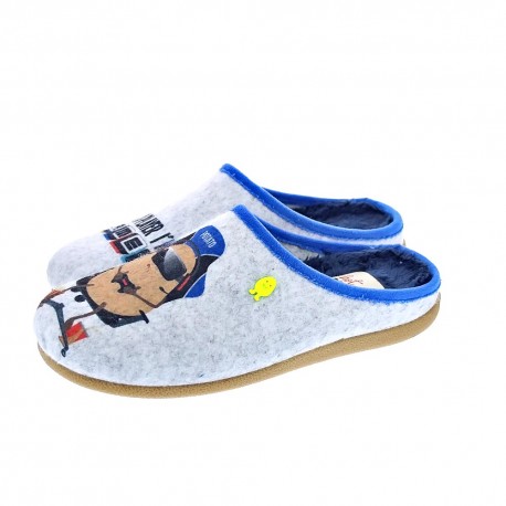 Pantuflas Potatoes zapatos Niño modelo Glanegg Gris 
