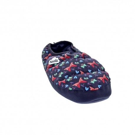 Pantuflas Nuvola zapatos Mujer modelo Classic Printed Farfalla Negro 