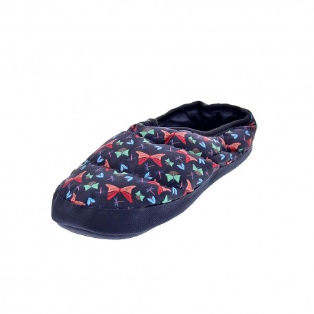 Pantuflas Nuvola zapatos Mujer modelo Classic Printed Farfalla Negro 