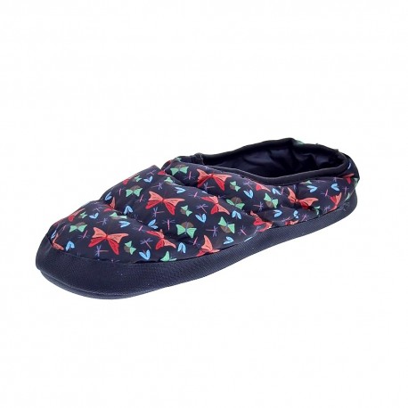 Pantuflas Nuvola zapatos Mujer modelo Classic Printed Farfalla Negro 