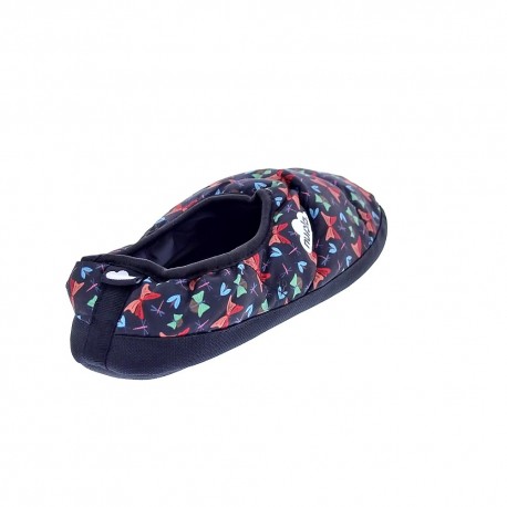 Pantuflas Nuvola zapatos Mujer modelo Classic Printed Farfalla Negro 