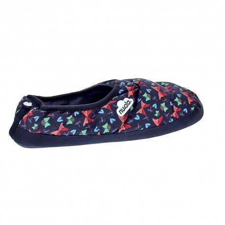 Pantuflas Nuvola zapatos Mujer modelo Classic Printed Farfalla Negro 