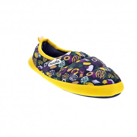 Pantuflas Nuvola zapatos Mujer modelo Classic Printed Guix Yellow Amarillo 