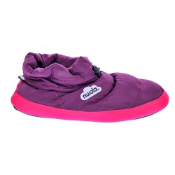 Pantuflas Nuvola zapatos Mujer modelo Boot Home Purple Rosa  2