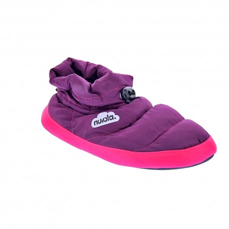 Pantuflas Nuvola zapatos Mujer modelo Boot Home Purple Rosa 