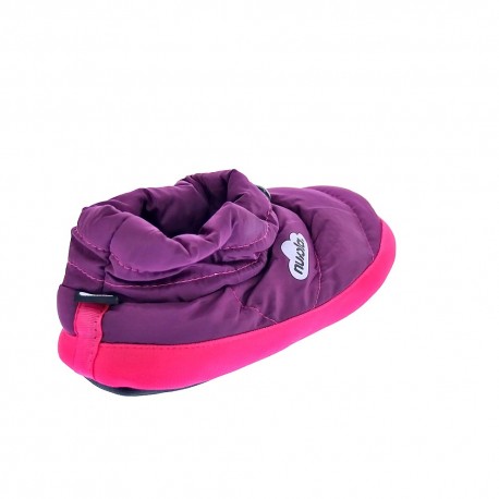 Pantuflas Nuvola zapatos Mujer modelo Boot Home Purple Rosa 