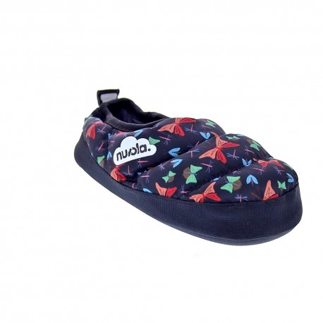 Pantuflas Nuvola zapatos Niño modelo Classic Printed Farfalla Negro 