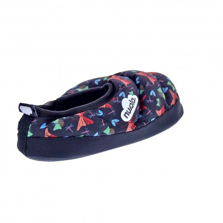 Pantuflas Nuvola zapatos Niño modelo Classic Printed Farfalla Negro 