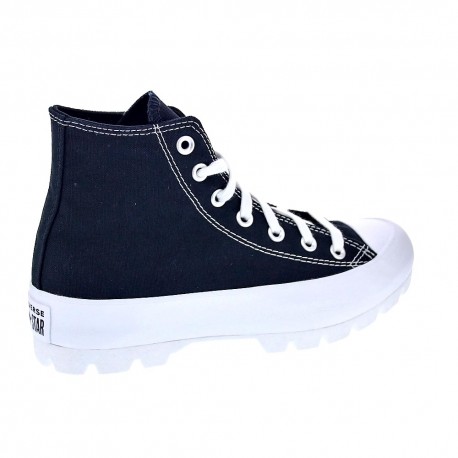 Zapatillas botas Converse zapatos Mujer modelo Lugged Plaform Negro 