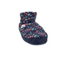 Pantuflas Nuvola zapatos Mujer modelo Boot Home Printed Farfalla Negro 