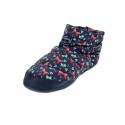Pantuflas Nuvola zapatos Mujer modelo Boot Home Printed Farfalla Negro 