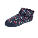 Pantuflas Nuvola zapatos Mujer modelo Boot Home Printed Farfalla Negro 
