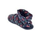 Pantuflas Nuvola zapatos Mujer modelo Boot Home Printed Farfalla Negro 