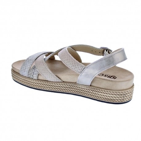Sandalias Igi zapatos Mujer modelo Delizia Beige 
