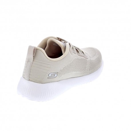 Zapatillas Skechers zapatos Mujer modelo Bobs Squad Beige 