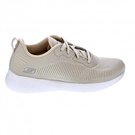 Zapatillas Skechers zapatos Mujer modelo Bobs Squad Beige 