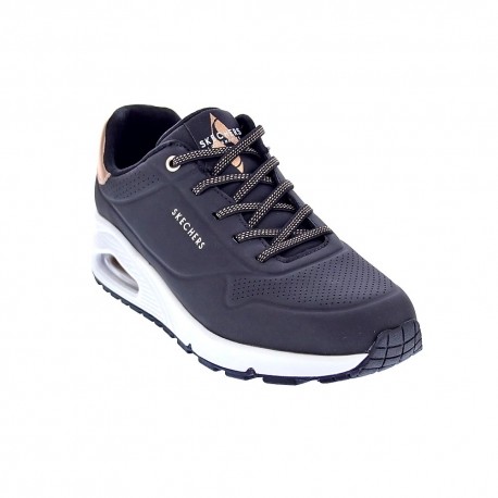 Zapatillas Skechers zapatos Mujer modelo Uno Negro Elástico