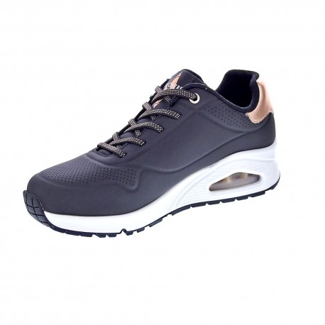 Zapatillas Skechers zapatos Mujer modelo Uno Negro Elástico