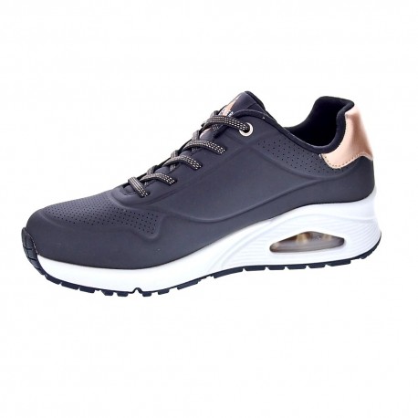 Zapatillas Skechers zapatos Mujer modelo Uno Negro Elástico