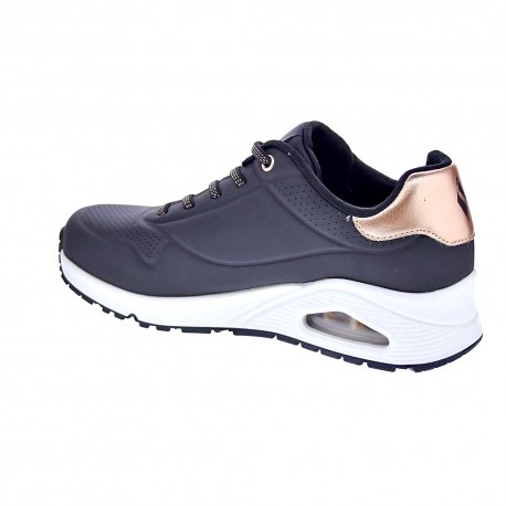 Zapatillas Skechers zapatos Mujer modelo Uno Negro Elástico