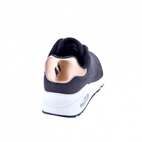 Zapatillas Skechers zapatos Mujer modelo Uno Negro Elástico