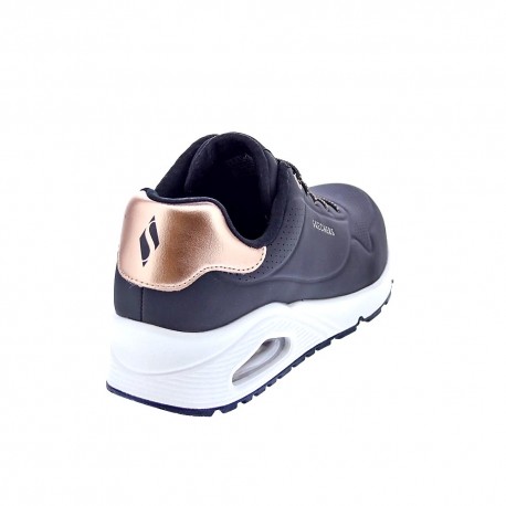 Zapatillas Skechers zapatos Mujer modelo Uno Negro Elástico