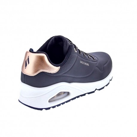 Zapatillas Skechers zapatos Mujer modelo Uno Negro Elástico
