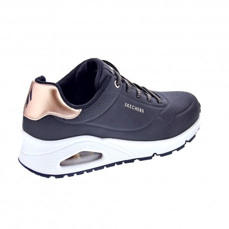 Zapatillas Skechers zapatos Mujer modelo Uno Negro Elástico