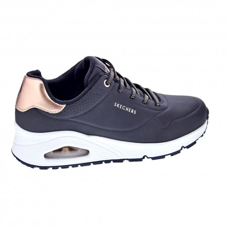 Zapatillas Skechers zapatos Mujer modelo Uno Negro Elástico