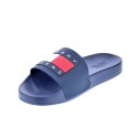 Chanclas Tommy Hilfiger zapatos Mujer modelo Flag Pool Slide Azul 