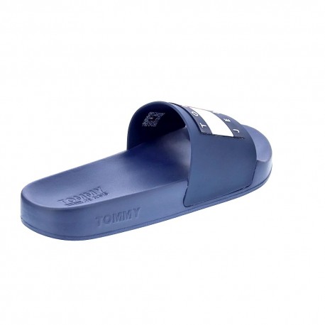Chanclas Tommy Hilfiger zapatos Mujer modelo Flag Pool Slide Azul 