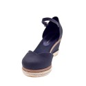 Sandalias Tommy Hilfiger zapatos Mujer modelo Toe Mid Wedge Negro 