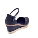 Sandalias Tommy Hilfiger zapatos Mujer modelo Toe Mid Wedge Negro 
