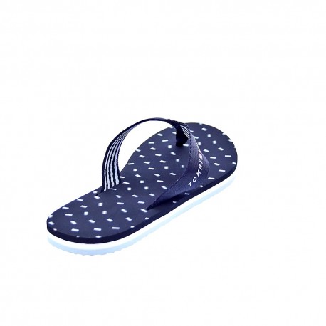 Chanclas Tommy Hilfiger zapatos Mujer modelo Th Flags Flat Azul 