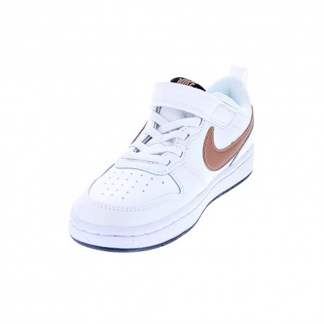 Zapatillas Nike zapatos Niño modelo Court Borought Blanco 