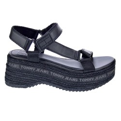 Sandalias Tommy Hilfiger zapatos Mujer modelo Wedge Sandal Negro  2