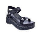 Sandalias Tommy Hilfiger zapatos Mujer modelo Wedge Sandal Negro 