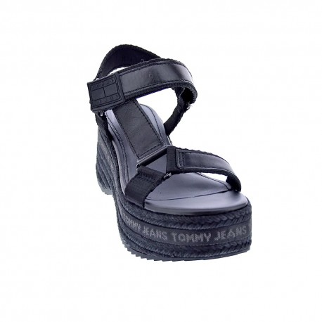 Sandalias Tommy Hilfiger zapatos Mujer modelo Wedge Sandal Negro 