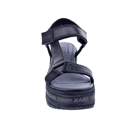 Sandalias Tommy Hilfiger zapatos Mujer modelo Wedge Sandal Negro 
