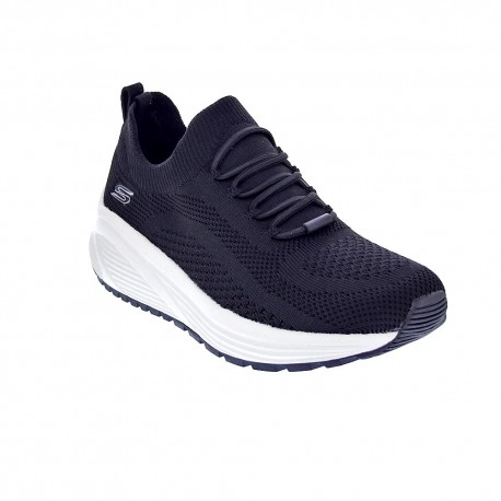 Zapatillas Skechers zapatos Mujer modelo Bobs Sparrow Negro Elástico