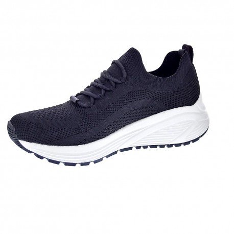 Zapatillas Skechers zapatos Mujer modelo Bobs Sparrow Negro Elástico