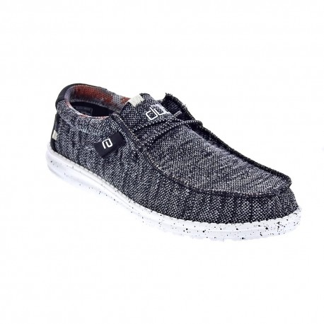 Mocasines Hey Dude zapatos Hombre modelo Wally Sox Negro 