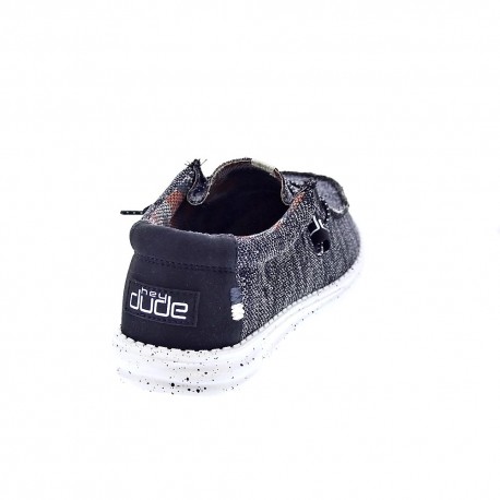 Mocasines Hey Dude zapatos Hombre modelo Wally Sox Negro 
