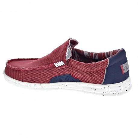 Mocasines Hey Dude zapatos Hombre modelo Mikka Hawk Rojo 
