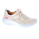 Zapatillas Skechers zapatos Mujer modelo Ultra Flex Beige 