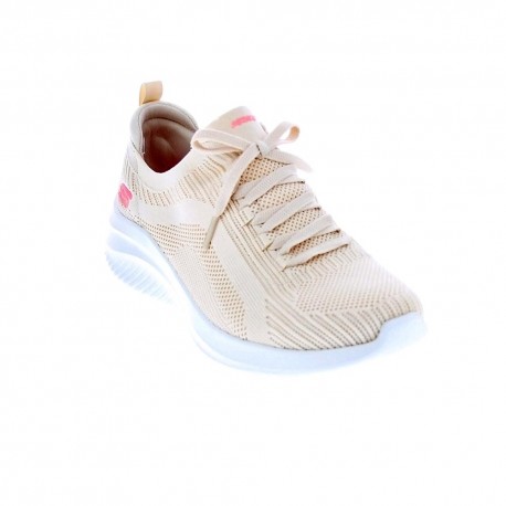 Zapatillas Skechers zapatos Mujer modelo Ultra Flex Beige 