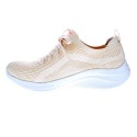 Zapatillas Skechers zapatos Mujer modelo Ultra Flex Beige 